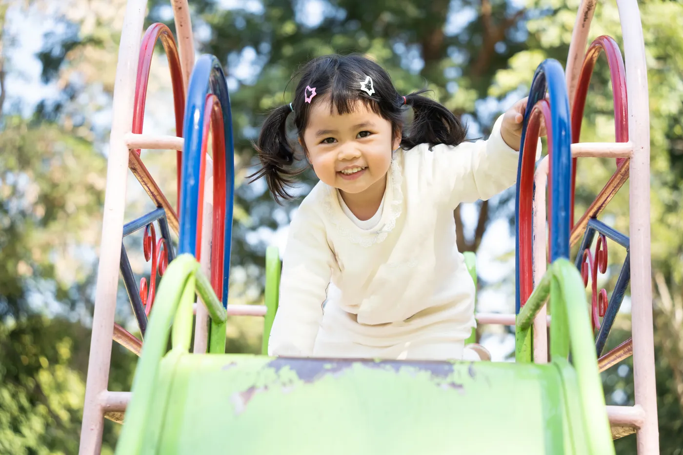 A child at View Royal Childcare